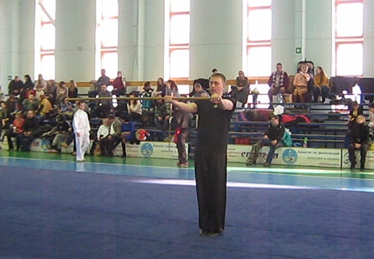 Выступление Алексея Дудина на Чемпионате по ушу Волгоградской области, январь 2014 года